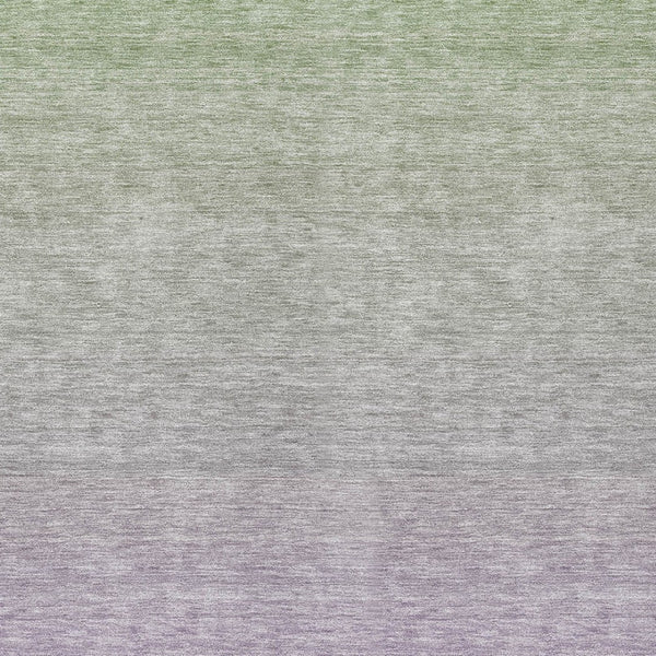 Homeroots 3' Artichoke Green And Lavender Ombre Washable Area Rug For Indoor And Outdoor Stylish Use 8' X 10' Polyester 588975