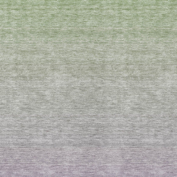 Homeroots 3' Artichoke Green And Lavender Ombre Washable Area Rug For Indoor And Outdoor Stylish Use 9' X 12' Polyester 588976