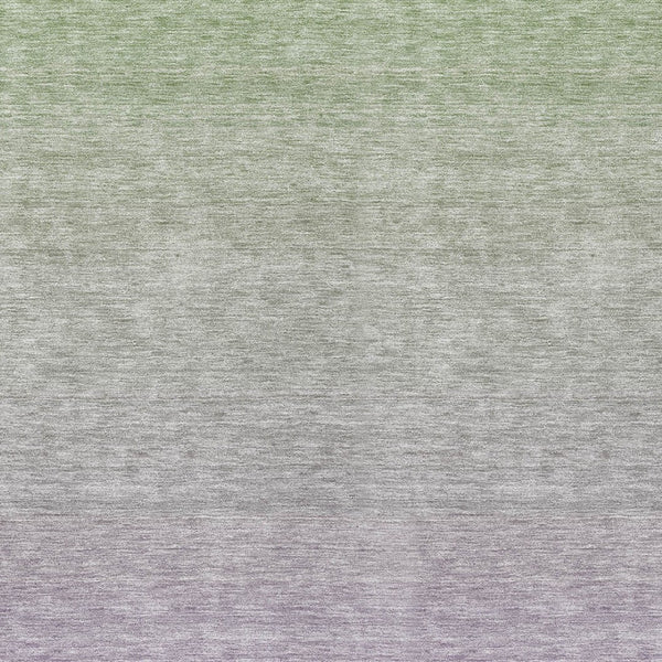 Homeroots 3' Artichoke Green And Lavender Ombre Washable Area Rug For Indoor And Outdoor Stylish Use 10' X 14' Polyester 588977