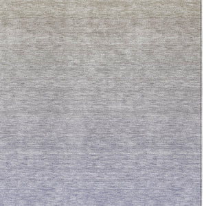 Homeroots 3' Artichoke Green And Lavender Ombre Washable Area Rug For Indoor And Outdoor Stylish Use 5' X 8' Polyester 588979