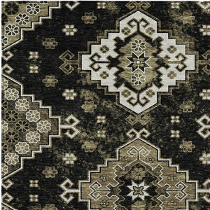 Homeroots 3' Artichoke Green And Lavender Ombre Washable Area Rug For Indoor And Outdoor Stylish Use 8' X 10' Polyester 588993