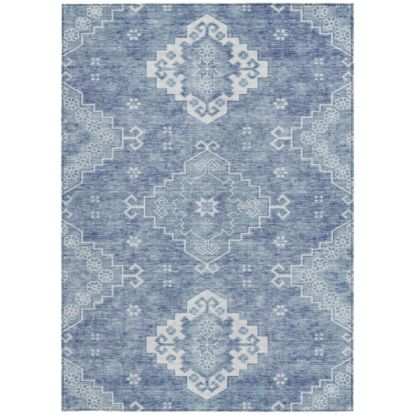 Homeroots 3'' Artichoke Green Medallion Washable Indoor Outdoor Area Rug - Stylish, Durable, And Versatile 3' X 5' Polyester 589032