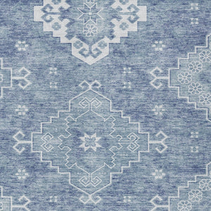 Homeroots 3'' Artichoke Green Medallion Washable Indoor Outdoor Area Rug - Stylish, Durable, And Versatile 5' X 8' Polyester 589033