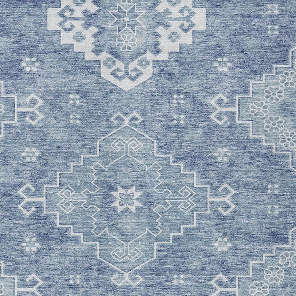 Homeroots 3'' Artichoke Green Medallion Washable Indoor Outdoor Area Rug - Stylish, Durable, And Versatile 5' X 8' Polyester 589033