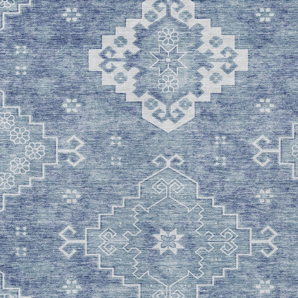 Homeroots 3'' Artichoke Green Medallion Washable Indoor Outdoor Area Rug - Stylish, Durable, And Versatile 9' X 12' Polyester 589036