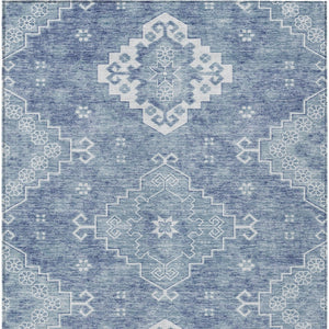 Homeroots 3'' Artichoke Green Medallion Washable Indoor Outdoor Area Rug - Stylish, Durable, And Versatile 10' X 14' Polyester 589037