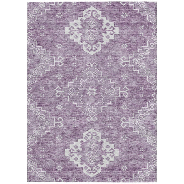 Homeroots 3'' Artichoke Green Medallion Washable Indoor Outdoor Area Rug - Stylish, Durable, And Versatile 3' X 5' Polyester 589044