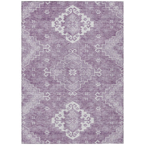 Homeroots 3'' Artichoke Green Medallion Washable Indoor Outdoor Area Rug - Stylish, Durable, And Versatile 3' X 5' Polyester 589044