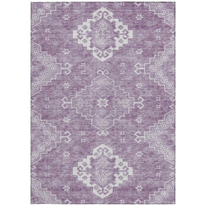 Homeroots 3'' Artichoke Green Medallion Washable Indoor Outdoor Area Rug - Stylish, Durable, And Versatile 8' X 10' Polyester 589047