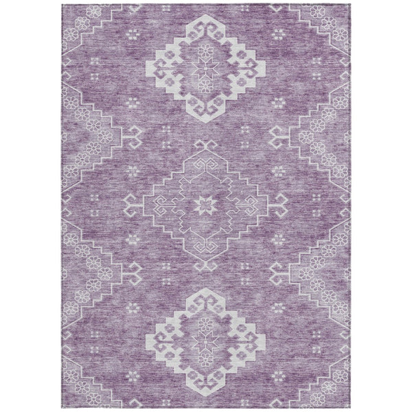 Homeroots 3'' Artichoke Green Medallion Washable Indoor Outdoor Area Rug - Stylish, Durable, And Versatile 9' X 12' Polyester 589048