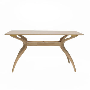 English Elm 58905.00topoak_58905.00legoak Rubberwood Dining Table Mid-century Spider Leg Seats Four 58905.00TOPOAK_58905.00LEGOAK