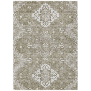 HomeRoots 9' Washable Indoor Outdoor Area Rug with Elegant Medallion Design - Durable, Stain-Resistant Style 9' X 12' 589054