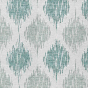 Homeroots 3' Stylish Artichoke Green Ivory Gray Ikat Washable Area Rug For Indoor Outdoor Spaces, Durable Design 3' X 5' Polyester 589068