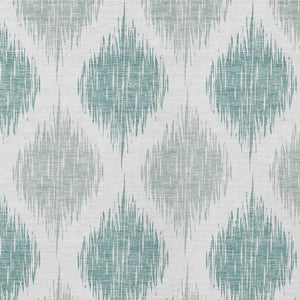 Homeroots 3' Stylish Artichoke Green Ivory Gray Ikat Washable Area Rug For Indoor Outdoor Spaces, Durable Design 9' X 12' Polyester 589072