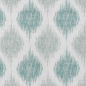 Homeroots 3' Stylish Artichoke Green Ivory Gray Ikat Washable Area Rug For Indoor Outdoor Spaces, Durable Design 10' X 14' Polyester 589073