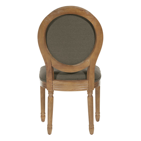 OSP Home Furnishings Lillian Oval Back Chair Klein Otter