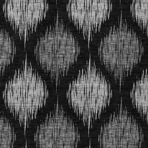 Homeroots 3' Stylish Artichoke Green Ivory Gray Ikat Washable Area Rug For Indoor Outdoor Spaces, Durable Design 5' X 8' Polyester 589075