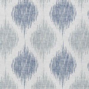 Homeroots 3' Stylish Artichoke Green Ivory Gray Ikat Washable Area Rug For Indoor Outdoor Spaces, Durable Design 9' X 12' Polyester 589126