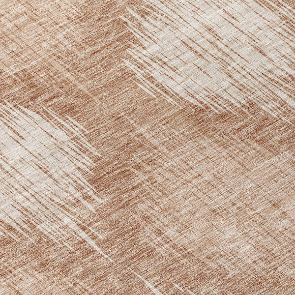 Homeroots 3' Stylish Ikat Washable Area Rug In Artichoke Green & Fern Green For Indoor/Outdoor Spaces 8' Round Polyester 589142