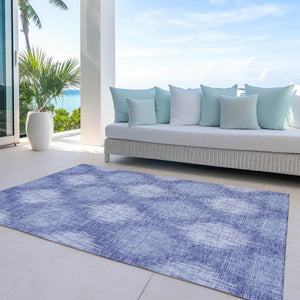 Homeroots 3' Stylish Ikat Washable Area Rug In Artichoke Green & Fern Green For Indoor/Outdoor Spaces 8' X 10' Polyester 589149