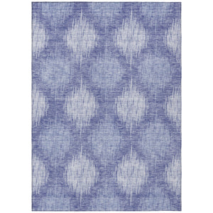 Homeroots 3' Stylish Ikat Washable Area Rug In Artichoke Green & Fern Green For Indoor/Outdoor Spaces 9' X 12' Polyester 589150