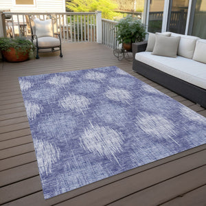 Homeroots 3' Stylish Ikat Washable Area Rug In Artichoke Green & Fern Green For Indoor/Outdoor Spaces 9' X 12' Polyester 589150
