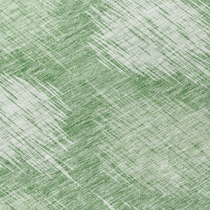 Homeroots 3' Stylish Ikat Washable Area Rug In Artichoke Green & Fern Green For Indoor/Outdoor Spaces 8' Round Polyester 589160