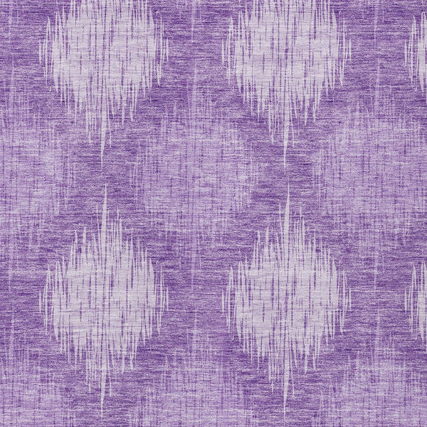 Homeroots 3' Stylish Ikat Washable Area Rug In Artichoke Green & Fern Green For Indoor/Outdoor Spaces 8' X 10' Polyester 589167