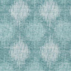 Homeroots 3' Stylish Ikat Washable Area Rug In Artichoke Green & Fern Green For Indoor/Outdoor Spaces 5' X 8' Polyester 589171