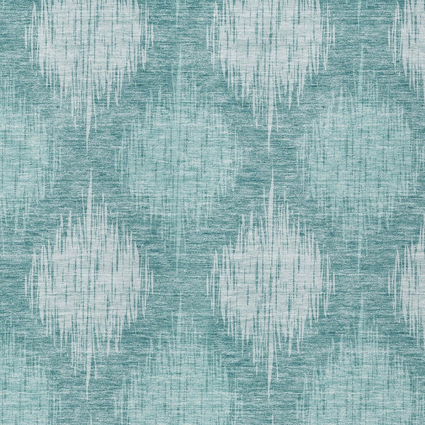 Homeroots 3' Stylish Ikat Washable Area Rug In Artichoke Green & Fern Green For Indoor/Outdoor Spaces 8' X 10' Polyester 589173