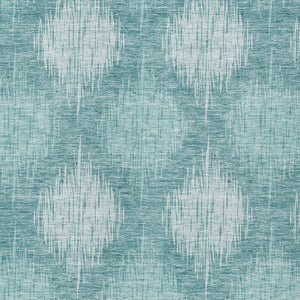 Homeroots 3' Stylish Ikat Washable Area Rug In Artichoke Green & Fern Green For Indoor/Outdoor Spaces 9' X 12' Polyester 589174