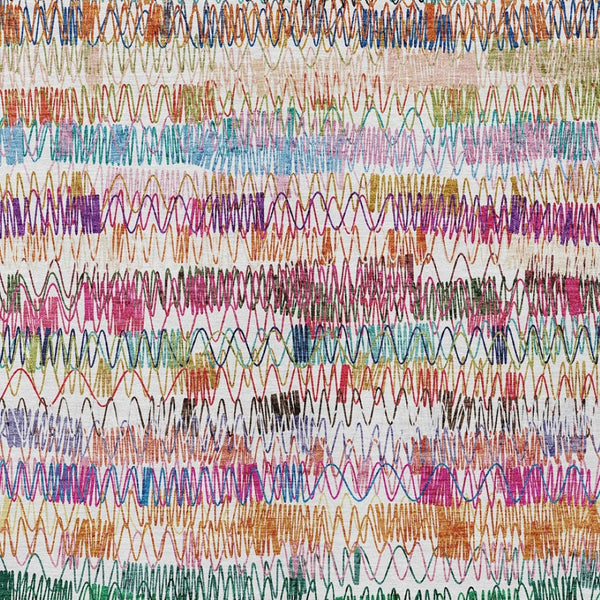 Homeroots 3' Green Ivory And Purple Striped Washable Area Rug – Stylish Indoor-outdoor Accent For Any Space 10' X 14' Polyester 589187