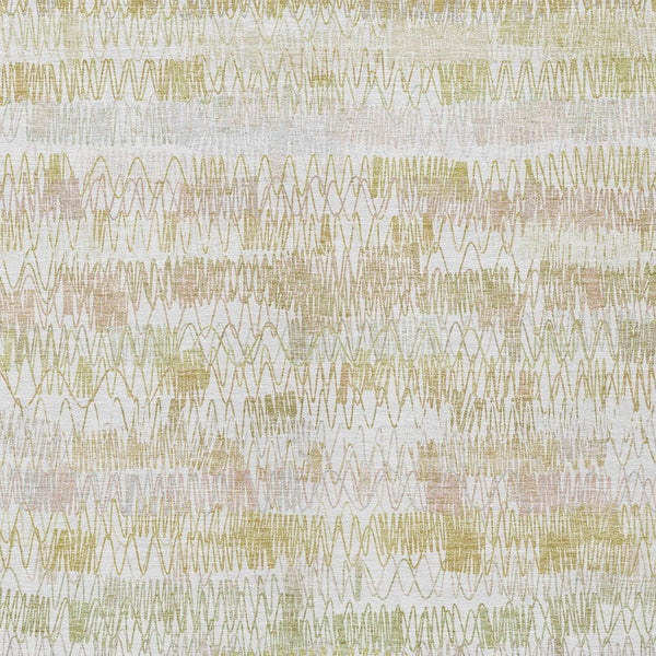 Homeroots 3' Green Ivory And Purple Striped Washable Area Rug – Stylish Indoor-outdoor Accent For Any Space 5' X 8' Polyester 589189