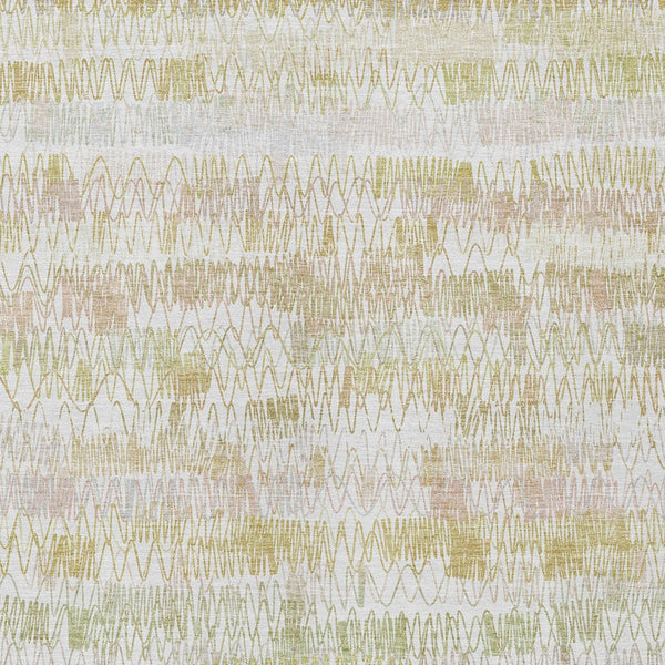 Homeroots 3' Green Ivory And Purple Striped Washable Area Rug – Stylish Indoor-outdoor Accent For Any Space 10' X 14' Polyester 589193