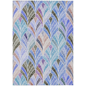 HomeRoots 5' Vibrant Geometric Washable Area Rug for Indoor and Outdoor Spaces - Durable, Stylish & Easy Care 8' X 10' 589209