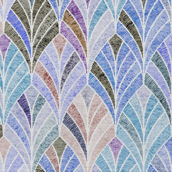 Homeroots 3' Aqua Mint Green And Silver Geometric Washable Area Rug For Indoor And Outdoor Spaces 8' X 10' Polyester 589209