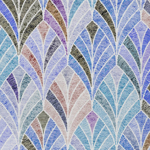 Homeroots 3' Aqua Mint Green And Silver Geometric Washable Area Rug For Indoor And Outdoor Spaces 10' X 14' Polyester 589211