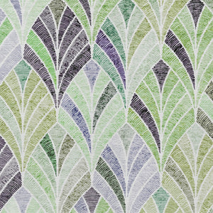 Homeroots 3' Aqua Mint Green And Silver Geometric Washable Area Rug For Indoor And Outdoor Spaces 8' X 10' Polyester 589221