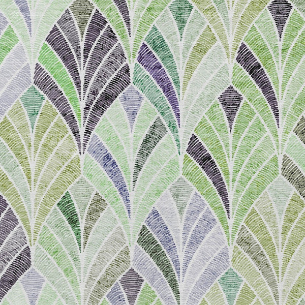 Homeroots 3' Aqua Mint Green And Silver Geometric Washable Area Rug For Indoor And Outdoor Spaces 8' X 10' Polyester 589221