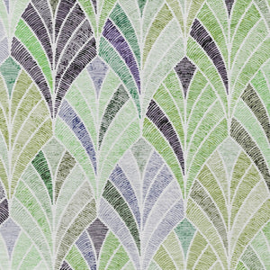 Homeroots 3' Aqua Mint Green And Silver Geometric Washable Area Rug For Indoor And Outdoor Spaces 10' X 14' Polyester 589223