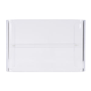 Butler Specialty Corsica Square Acrylic Side Table With Wood Grain Finish – Elegant Modern Design For Your Space Clear Acrylic 5892335-butler