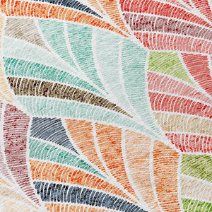 Homeroots 3' Aqua Mint Green And Silver Geometric Washable Area Rug For Indoor And Outdoor Spaces 10' X 14' Polyester 589241