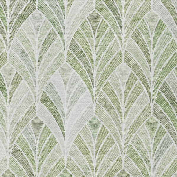 Homeroots 3' Aqua Mint Green And Silver Geometric Washable Area Rug For Indoor And Outdoor Spaces 5' X 8' Polyester 589243