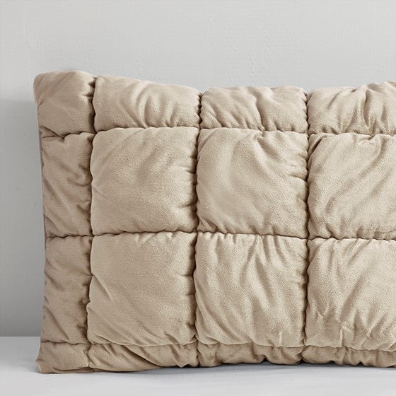 English Elm King Plush Velvet Comforter Set King Size with Down Alternative Fill, Box Quilting, Luxurious Softness Brown 22.05 L x 19.68 W x 16.93 H B035P203236