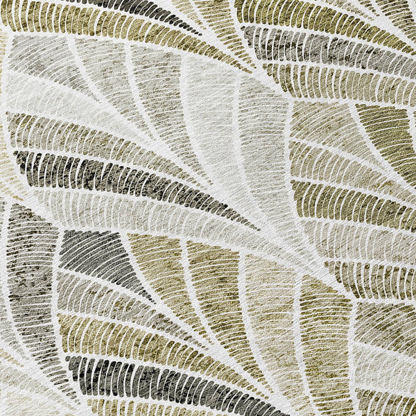 Homeroots 3' Aqua Mint Green And Silver Geometric Washable Area Rug For Indoor And Outdoor Spaces 8' Round Polyester 589250