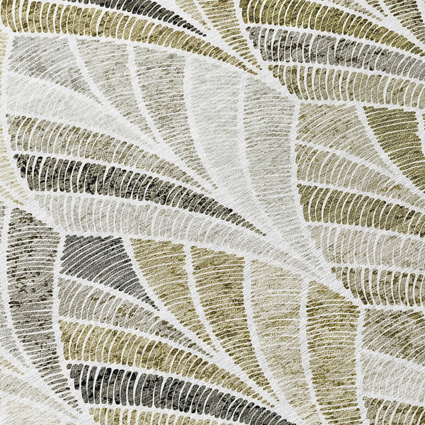 Homeroots 3' Aqua Mint Green And Silver Geometric Washable Area Rug For Indoor And Outdoor Spaces 8' X 10' Polyester 589251