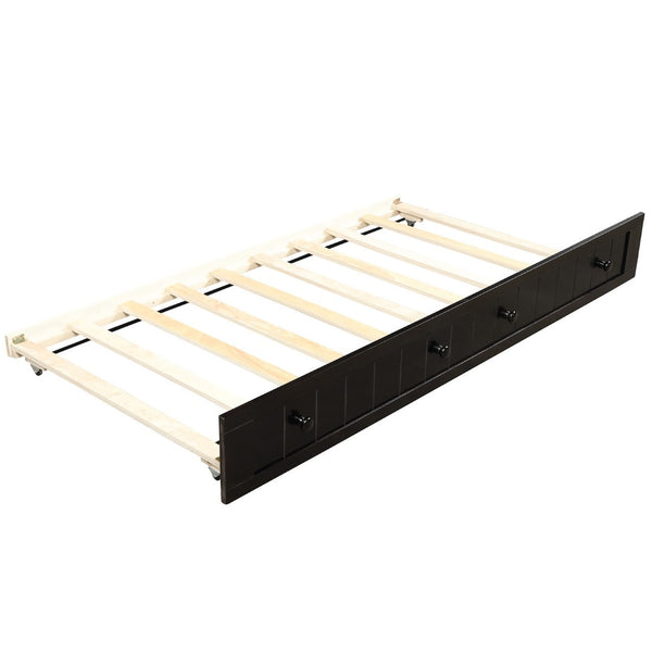 English Elm Twin Cottage Beadboard Daybed with Pull Out Trundle Solid Pine Guest Room Frame N708P357100P