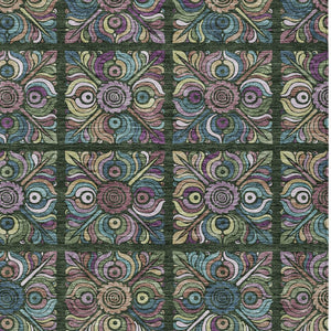 Homeroots 3' Black Purple And Teal Blue Medallion Washable Area Rug - Stylish Indoor Outdoor Comfort And Durability 5' X 8' Polyester 589267