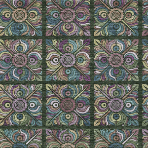 Homeroots 3' Black Purple And Teal Blue Medallion Washable Area Rug - Stylish Indoor Outdoor Comfort And Durability 8' X 10' Polyester 589269