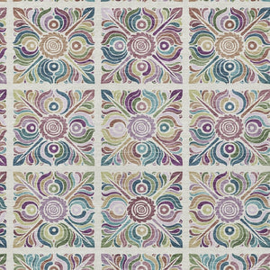 Homeroots 3' Black Purple And Teal Blue Medallion Washable Area Rug - Stylish Indoor Outdoor Comfort And Durability 3' X 5' Polyester 589272